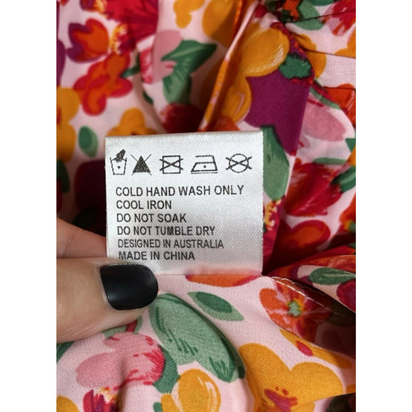 Princess Polly Dress Size 2 Multicolor Barrett Mini Floral Milkmaid Beachy New - Picture 12 of 14